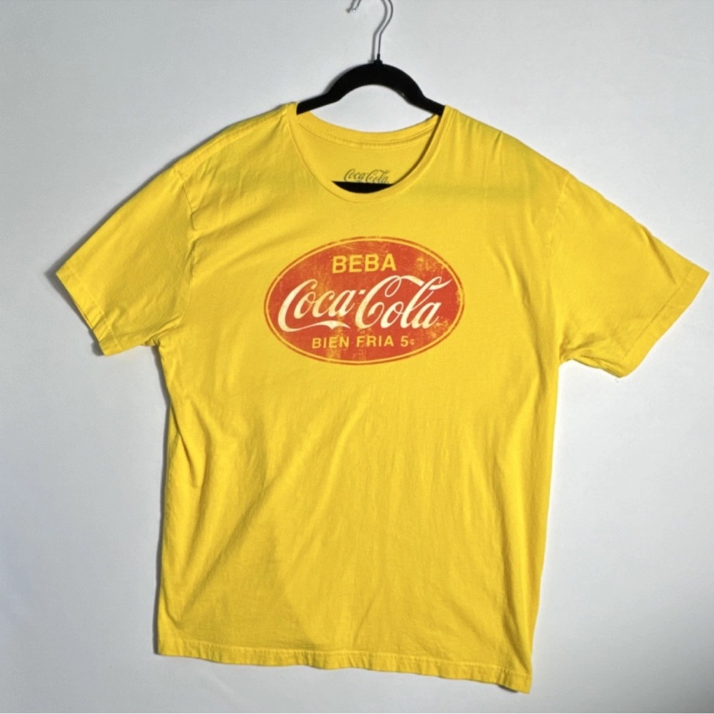 Coca Cola Men's Bright Yellow Tee